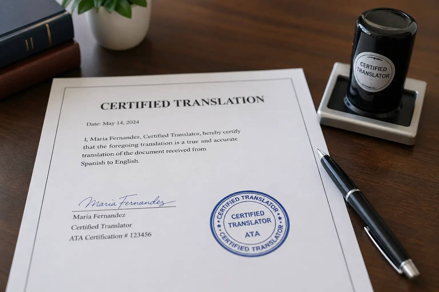 what is a certified legal translation